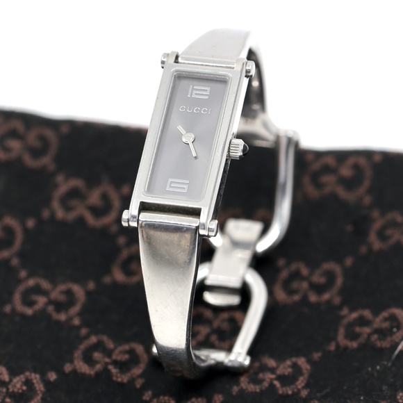 Gucci Horsebit White Gold Plated Watch - Picture 11 of 11